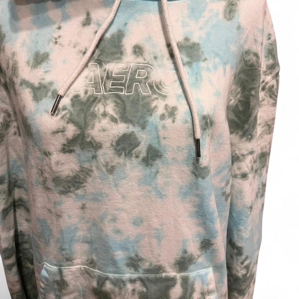 Aeropastale Tie Dye Hoodie Y2K Women's Size Large Hippie Boho Retro